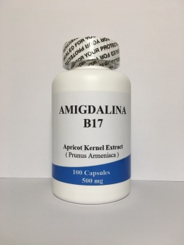 NOWOŚĆ ! 100 % CZYSTA AMIGDALINA B17 500 mg 100 kapsułek Letril Laetrile