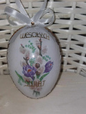 Rękodzieło Artystyczne Wielkanocne Duże Jajko Akryl + decoupage
